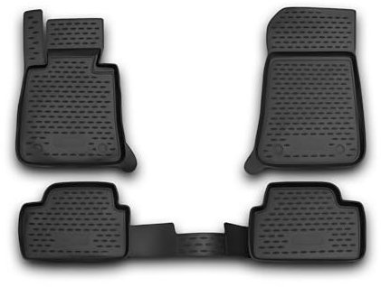 OMAC Gummimatten Fußmatten kompatibel mit BMW 1er E87 5tür 2004-2011 TPE Matten Schwarz 4X
