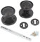 Black Round Mortice 50mm Door Knob Set