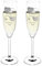 Hochzeitsgläser Hochzeitsgeschenke für Brautpaare - Leonardo 2 Sektgläser Personalisiert mit Gravur des Namens - Geschenk zur Hochzeit - Motiv Liebe mit Herzen