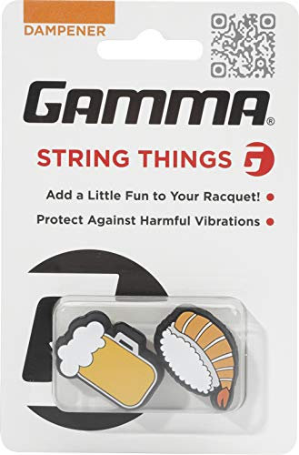 Gamma String Things Bier, Shrimp Sushi Dämpfer Im Doppelpack-Orange, Weiß Schlägerzubehör, Multi