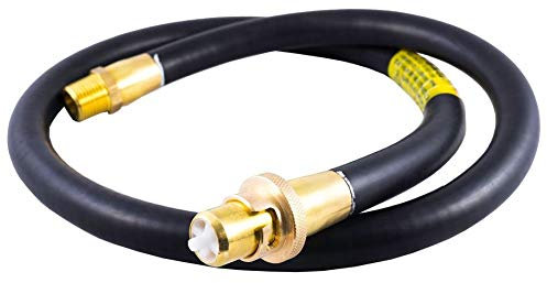 Telsa FixtheHeat Straight Gas Cooker Hose 3ft x 1/2 Bayonet Gas Approved