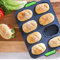Mini Baguette Baking Tray, Non-Stick Silicone French Bread Baking Mouldï¼ŒDIY 8 Loave Baguette Mold Loaf Pan