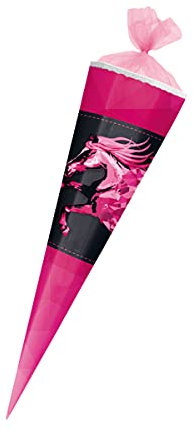 Herlitz Schultüte mit Namensgravur - 85cm - eckig - Pferde