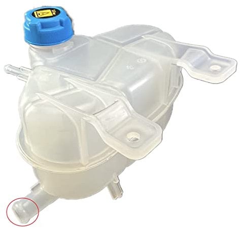 Star 2448 - Vaschetta Serbatoio Acqua Radiatore con TAPPO compatibile con ALFA ROMEO Mito // FIAT Doblo Grande Punto Linea Punto Evo // Rif. Originale: 51793991 55700618 *** VERSIONE TUBO LUNGO ***