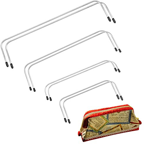 PandaHall 4 Größen Interner Drahtrahmen Für Tasche Edelstahl Geldbörsenrahmen Metallrohrtaschenrahmen U Förmiger Taschengriff Für Rucksack Lunch Tasche Retreat Tasche Mund Tragetasche 15/20/25/30cm