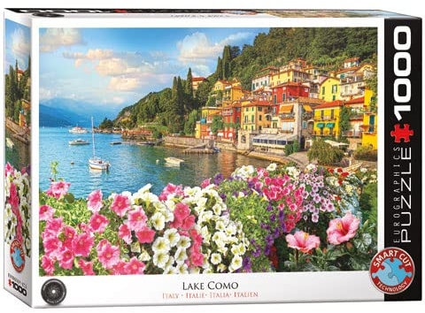 empireposter Italien - Lake Como - 1000 Teile Puzzle - Format 68x48 cm