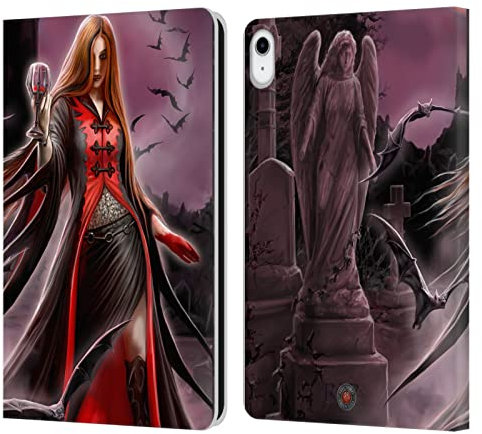 Head Case Designs Officially Licensed Anne Stokes Blood Moon Gothic Leather Wallet Case Compatible With Apple iPad 10.9 (2022/2025)