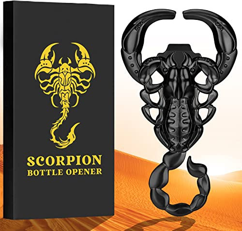 LULLEA Décapsuleur de Bière de Scorpion, Cadeau Homme, Idee Cadeau Anniversaire Homme Femme, Cadeau Homme/Femme Original, Cadeau Fête des Pères, Cadeau de Noël pour Lui Papa Mari Grand-Père Petit Ami