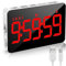 XREXS Timer, Rechargeable Kitchen Timer, Large LED Display Kitchen Timers for Cooking, Adjustable Brightness & Volume, Count Up/Down, Digital Timer for Cooking Baking Meeting Classroom (Red)