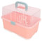 Babyflaschen-Wäscheständer, Aufbewahrungsbox, Organizer mit Staubschutzhülle für das Zuhause von Babys und Kleinkindern (Implizites Rosa)