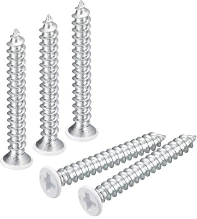 QUARKZMAN Viti Autofilettanti ST4 x 32mm, 50pz, Piatta Testa Croce, Legno, 50 Pezzi