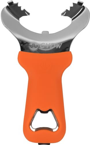 CYDW Mason Jar Opener Tool with No Lid Dents or Damage, Can Opener Manual Multi-Purpose, Easy Twist Manual Handheld Top Remover Utensil, Canning Supplies Tools and Bottle Opener, Made For Lifetime