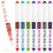 Amaxiu Multicolor Ink Disposable Fountain Pens, 8 Color Quick Drying Gel Pens 0.38mm Extra Fine Point Calligraphy Pens Large Capacity Journaling Pens for Sketching School Office Supplies(Multicolor)