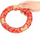 Klangschalenkissen, 18cm Round Meditation Klangschale Ringkissen Rundes Kissen aus Seidenbrokat, Ringkissen für 7-10 Zoll Durchmesser Klangschalen