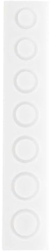 Silikon Gießform Ringe breit / Außenmaß Silikonform 4 x 21,5 cm