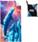 Violetpos Delphin Strandtuch 90x180 cm Schnell Trocknende Badetuch Sandfrei Handtuch Galaktischer Strandhandtuch Nebel Strandtücher Groß Badehandtuch Tragbares Handtücher Leichtes und Dünnes Tiere
