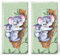 20 einzelne Taschentücher Tiermotive Familie Koala. 2 Packungen mit 10 einzelnen Papiertaschentücher bedruckt als Geschenk.