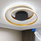 Kaniker Flush Mount Deckenleuchte mit Fernbedienung Led 18''Round Dimmbar Modernes Flurlicht mit 3 Farbtemperatur Lampe 47W für Flur Schlafzimmer Korridor Gang Küche (Gold)