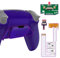 eXtremeRate Programable Rise Remap Kit V3 para ps5 Mando BDM-030/040/050 Actualización Board & Carcasa con Goma Grip & Botones Traseros Accesorios para ps5 Control-NO Incluye Mando(Galactic Purple)