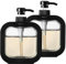 2 Pcs Botes para Gel y Champú, 500 ml Dispensador Jabon Ducha, Dispensadores de Gel y Champu, Botellas de Champú Vacías, Dosificador de Bomba Rellenables para Líquido Loción Baño Gel de Ducha