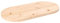 Lauuoeriau Haus & Garten, Möbel-Tischplatte, 70 x 35 x 2,5 cm, Massivholz, Kiefer oval