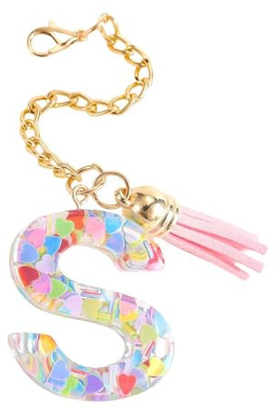 1 PCS Letter Charm Accessories for Stanley Cup, Cute Interesting Letter S Keychain Handle Charm, Resin Pendant Chain Tumbler Accessories for Girl and Women