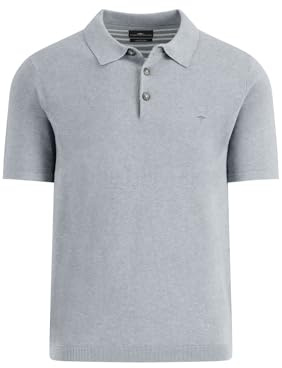 FYNCH-HATTON Poloshirt aus Baumwolle Air Cotton Light Grey/XXL