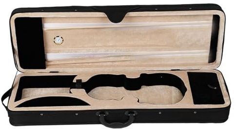 getuse Custodia rigida per violino per musicisti 4/4 con o senza igrometro, con igrometro
