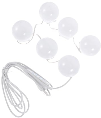 SOPOTUTU LED Schminklampe 6w, 1 Satz, Verstellbar, Weiß für Schlafzimmer | 3000k 4000k 6500k, 5v 2a mit 2m Leitung, ABS Pc, Lichter für Schminktisch