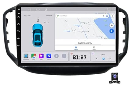 JHYUUKAU Wireless Carplay Screen for Car & Android Auto Head Unit Compatible with Chery Tiggo 5 2014~2018 Android 14 Car Stereo 9 Inch Touchscreen with Backup Camera Navigation 4G RDS,C20 Pro