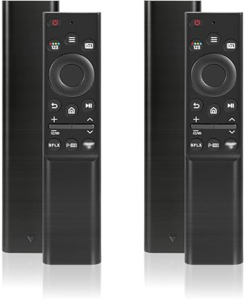 2 Stück BN59-01358B Universal Fernbedienung für Samsung Smart TV, Ersatz-Fernbedienung für Samsung QLED UHD SUHD HDR LCD LED HDTV Frame Curved 4K 8K 3D Smart TVs