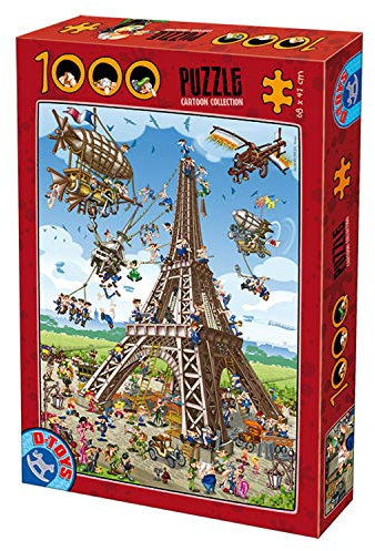 D-Toys Puzzle Cartoon Collection - Tower of Pisa 1000 Teile