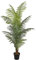 Palmier artificiel Areca de 200 cm de haut avec matériau en fibre de palmier véritable et de nombreuses frondes - Grand palmier artificiel en pot pour décoration de vacances