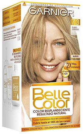 Garnier Belle Color Natrlich 7.3 R.D - Frbung mit natrlichem Ergebnis, bis zu 100% Grauabdeckung, Flasche, Lotion, fr alle Haartypen