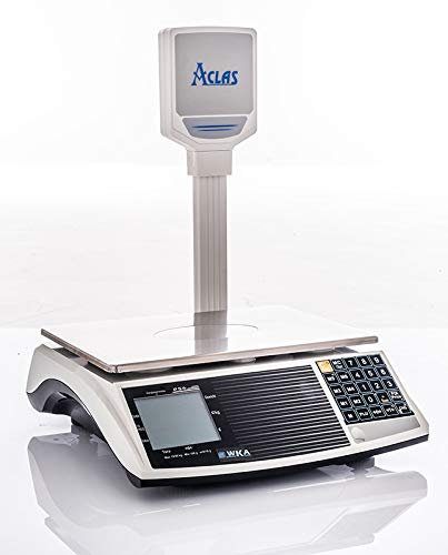 Geeichte Ladenwaage WKA-15PS-H mit Hochanzeige Max 6/15 kg - Teilung 2/5g