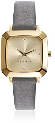 Esprit Damen Datum klassisch Quarz Uhr mit Leder Armband ES109322002
