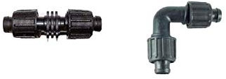 kit raccordi tubo gocciolante manichetta 16 17 mm connettore dritto e a gomito 5+5 pz irrigazione orto