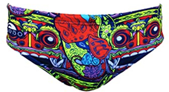 Turbo - Waterpolo Bali Tribal Slip Waterpolo Schwimmen und Triathlon-Muster mit bequemer Passform, blau, 38