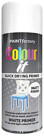 All Purpose White Undercoat 400ML - Professional Satin Finish Spray Wood Color Paint