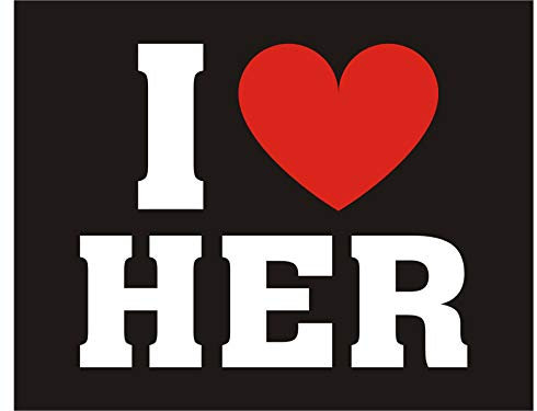 jakopabra Shoe Stickers Aufkleber für Hochzeitsschuhe 2 Stück selbstklebend (I Love her)