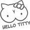 Decus Hello Titty L 1935 (grau) // Sticker OEM JDM Style Aufkleber