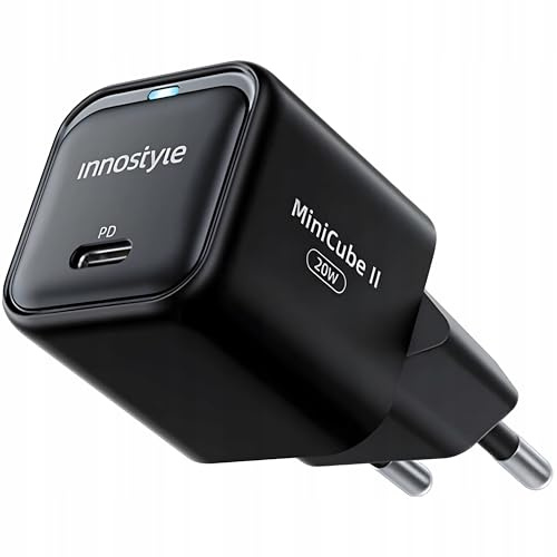 INNOSTYLE Ladegerät USB C 20W Schnellladegerät USBC Handy Adapter Netzteil für iPhone 16 15 14 Pro Max 13 12 11 SE 2020 XS XR 8 7 Fast Charger PD Ladestecker Ladeadapter