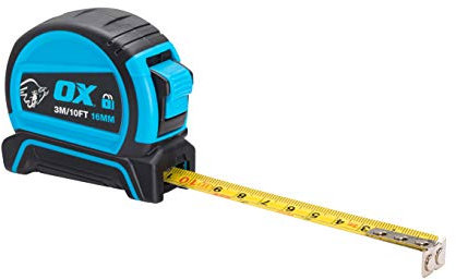 OX Pro Mètre ruban à double verrouillage automatique – 3 m