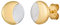 cai Damen Ohrstecker 925/- Sterling Silber 0,8cm vergoldet gelb 274220136