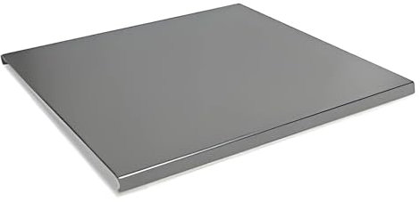 LISA Luxury IS an Attitude Plan piano Polifunzionale - Spianatoia Tagliere in Acciaio Inox Aisi 304 Dimensioni 60x55,5x2,5 con Piedi Antiscivolo