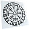 Kiwistar - Autoaufkleber - Wikingerkompass Runen - schwarz - 24x24cm - Heckscheibe Auto Aufkleber wetterfest für Kfz LKW Mofa Truck - Sticker außen selbstklebend Tuning Zubehör für Fenster Fahrzeug
