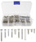 YINETTECH 149pcs Kit de Vis pour Guitare Électrique Basse Pont Micro Accordeur Interrupteur Plaque de Cou avec Boîte de Rangement 9 Types