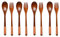 Vaorwne Lot de 8 fourchettes japonaises en bois de 22,4 cm - Vaisselle de cuisine en bois naturel