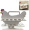 Contenitore per Uova, Portable Wooden Countertop Egg Tray Kitchen Storage Organizing Rack, Piatto Porta Uova per La Cucina