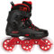Powerslide Inline Skate Next Black Red 110, für Urban und Fitness, für Damen und Herren